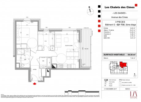 Lot G21 T3 - "Les Chalets des Cîmes" la nouvelle résidence aux pieds des pistes, Les Saisies
