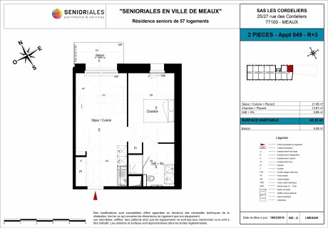 Lot 049 T2 - "Les Sénioriales", la nouvelle résidence à Meaux