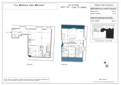 Lot 1 T2 duplex - Résidence "La Maison Des Anciens Marins"
