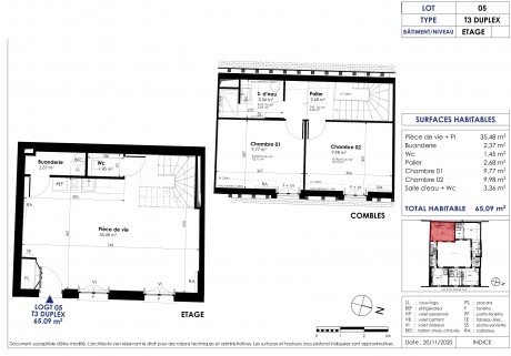 Lot 5 T3 DUPLEX - Le Bailly