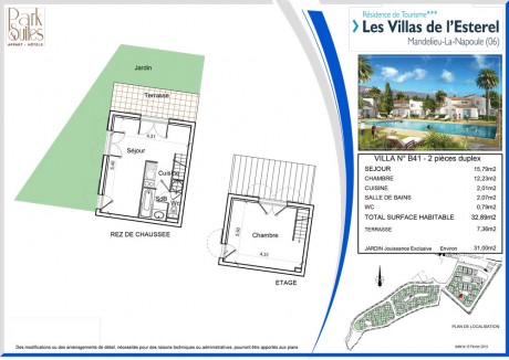 LotB41 T2 Duplex - Les Villas de l'Esterel