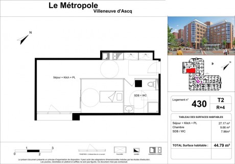 Lot 430 T2 - La Métropole