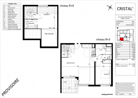 n°333 T3 Duplex - Cristal