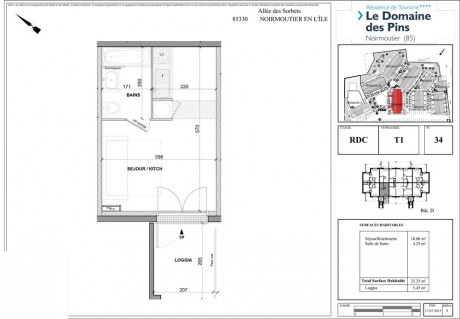 Lot 34 T1 - Le Domaine des Pins