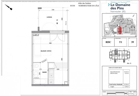 Lot 39 T1 - Le Domaine des Pins