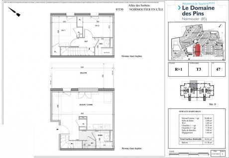 Lot 47 T3 - Le Domaine des Pins