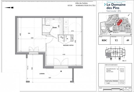 Lot 49 T2 - Le Domaine des Pins