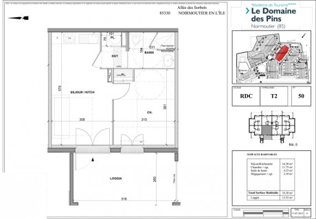 Lot 50 T2 - Le Domaine des Pins