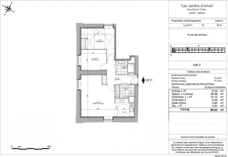 Lot 2211 T3 - Les Jardins d'Artois