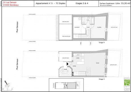 n°5 T2 Duplex - Rue Gensan