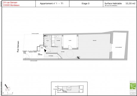 n°1 T1 - Rue Gensan