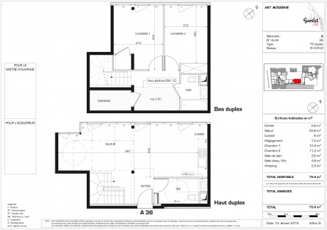 A36 T3 Duplex - Gambet'Art