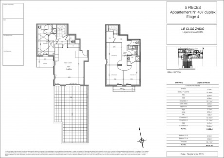 407 T5 Duplex - Le Clos Zadig