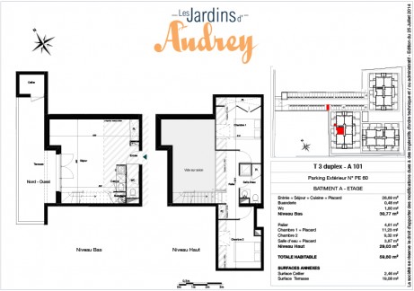 A101 T3 Duplex - Les Jardins d'Audrey