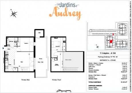 A104 T3 Duplex - Les Jardins d'Audrey
