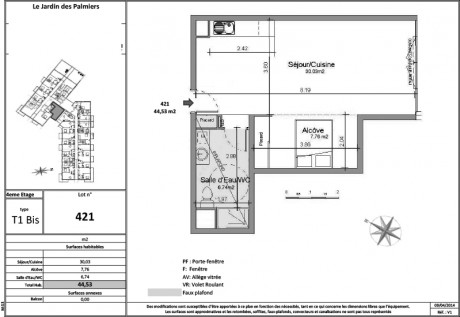 421 T1 bis - Le Jardin des Palmiers