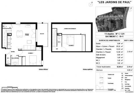 C101 T3 Duplex - Les Jardins de Paul