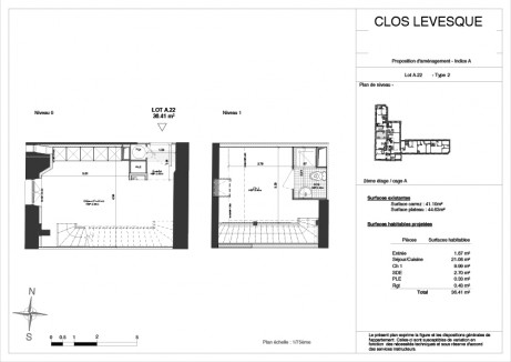 A22 T2 Duplex - Le Clos Levesque