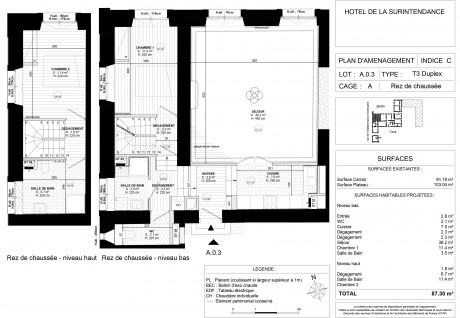 A03 T3 Duplex - Hôtel Surintendance