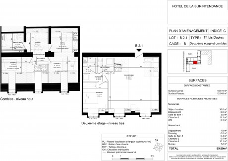 B21 T4 Duplex - Hôtel Surintendance