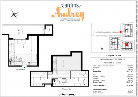 B101 T3 Duplex - Les Jardins d'Audrey