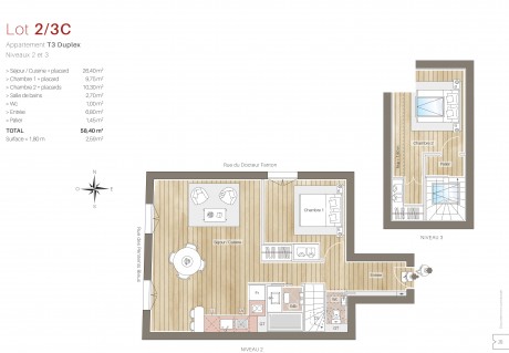 2/3C T3 Duplex - Docteur Fanton