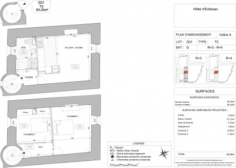 G31 T3 Duplex - Hôtel d’Estissac