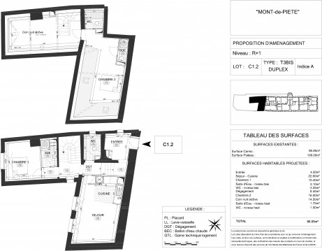 C12 T3/4 Duplex - Mont de Piété