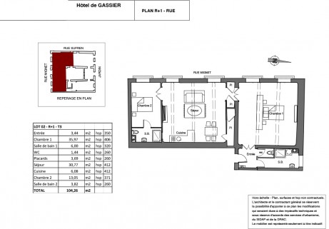 2 T3 - Hôtel de Gassier