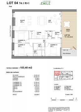 Lot 04 T4 - Les Patios d'Émile