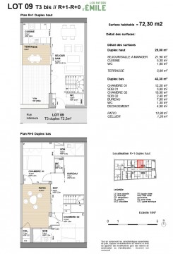 Lot 09 T3 bis - Les Patios d'Émile