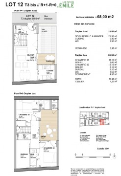 Lot 12 T3 bis - Les Patios d'Émile