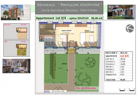 3-4 T3 - Pavillon Joséphine