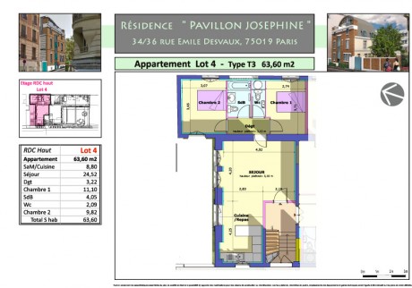 4 T3 - Pavillon Joséphine