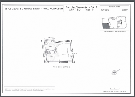 B01 T1 - 2, rue des Buttes