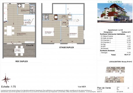 Lot 29 T3 Duplex - Résidence Calandra