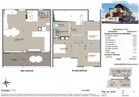 Lot 31 T4 Duplex - Résidence Calandra