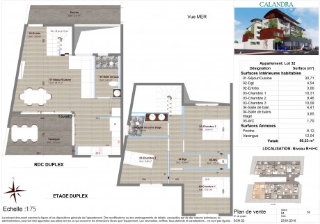 Lot 32 T4 Duplex - Résidence Calandra