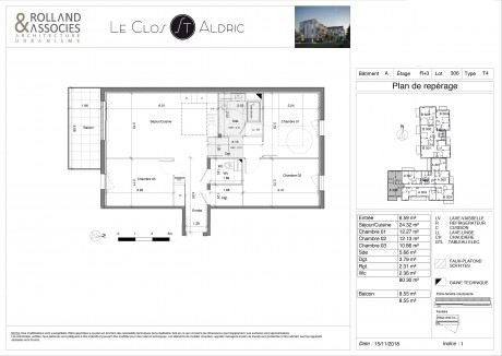 01A306 T4 - Résidence "Le Clos Saint-Aldric"