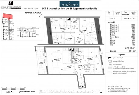 Lot_01A205 T5 Duplex - Résidence "L'Aumônerie"