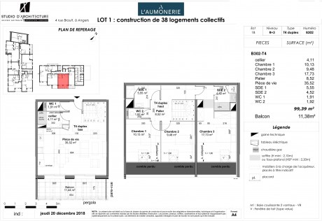 Lot_01B302 T4 Duplex - Résidence "L'Aumônerie"