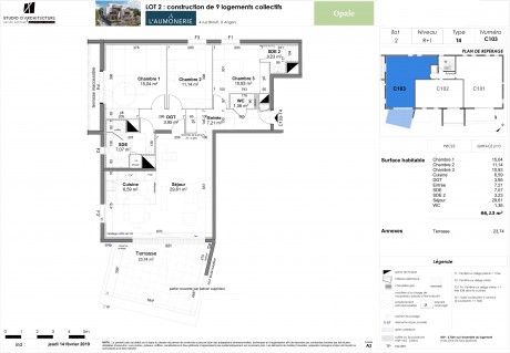 Lot_02C103 T4 Duplex - Résidence "L'Aumônerie"