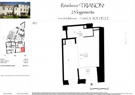 lot-7 T1 Bis - Résidence "6, Rue de la Monnaie"