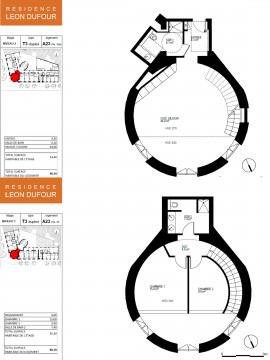 Lot-6 T3 Duplex - Résidence "Léon Dufour"