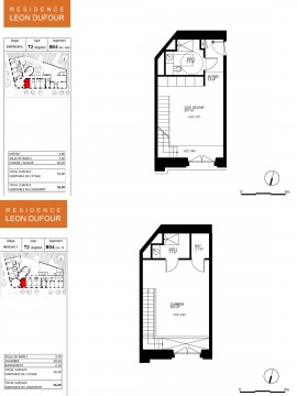 Lot-15-18 T2 Duplex - Résidence "Léon Dufour"