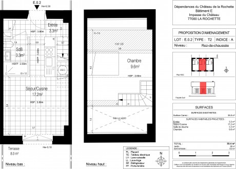 Lot E.0.2 T2 - Les Dépendances du Château de la Rochette