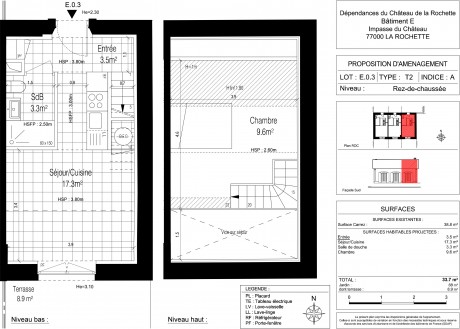 Lot E.0.3 T2 - Les Dépendances du Château de la Rochette