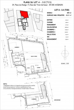 Lot A-3.2 T3 Duplex - Place du Change, Avignon