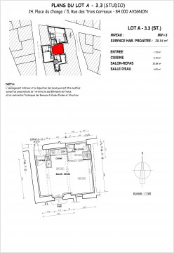 Lot A-3.3 Studio - Place du Change, Avignon