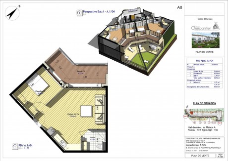 Lot A1/04 T2 - Les Jardins de Claye